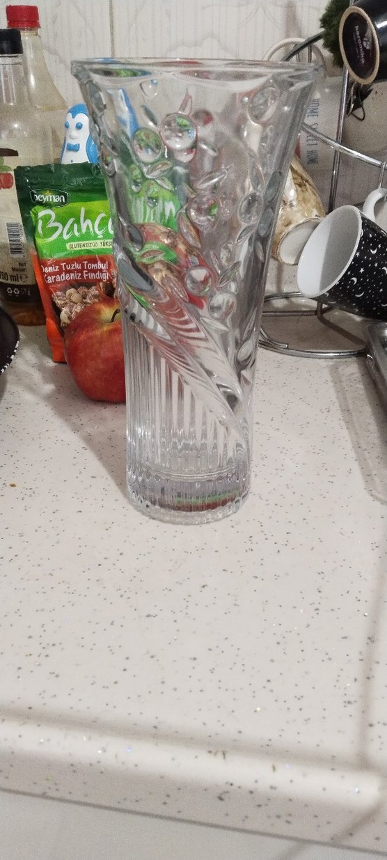 Şeffaf Cam Kase ve vazo - Görsel 5