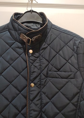 Düğmeli Lacivert Erkek Mont - Görsel 3