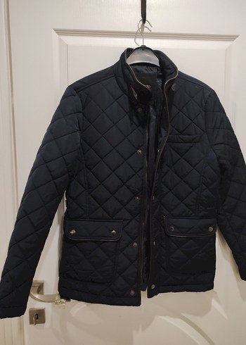 Düğmeli Lacivert Erkek Mont - Görsel 7