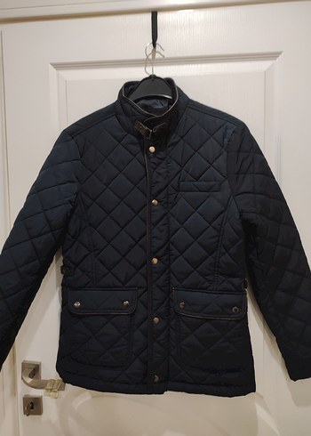 Düğmeli Lacivert Erkek Mont - Görsel 4