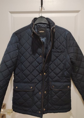 Düğmeli Lacivert Erkek Mont - Görsel 10