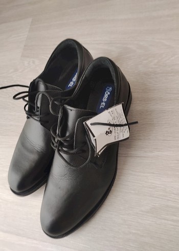 SIFIR ÜRÜN. Siyah Deri Klasik Ayakkabı - Görsel 2