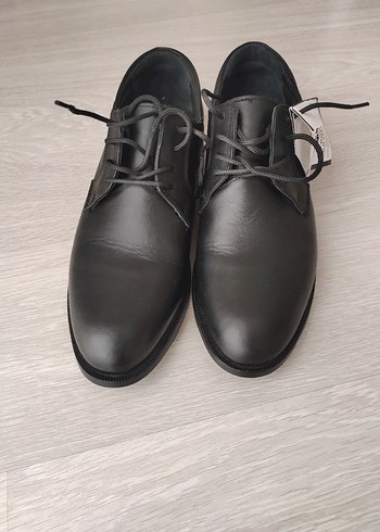 SIFIR ÜRÜN. Siyah Deri Klasik Ayakkabı - Görsel 6