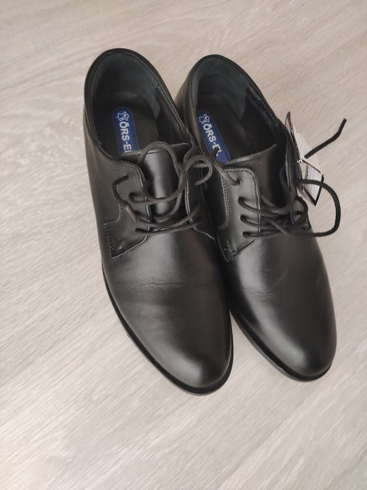 SIFIR ÜRÜN. Siyah Deri Klasik Ayakkabı - Görsel 3