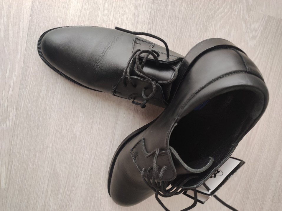 SIFIR ÜRÜN. Siyah Deri Klasik Ayakkabı - Görsel 5