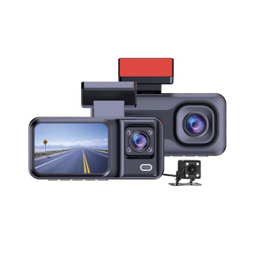 Çift Lensli Siyah Araç Kamerası - Görsel 2