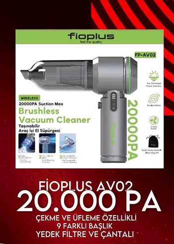 20000PA HL-121 Şarjlı Taşınabilir Vakum Süpürgesi - Görsel 2