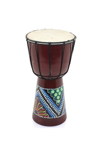 Batikli Ahşap Darbuka 25 Cm