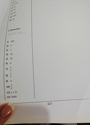 Beden Antrenmanlarla matematik test ve konu anlatım kitabı yeni.
