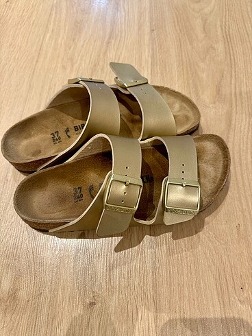 Birkenstock Kadın Altın Arizona Bf Çift Tokalı Terlik