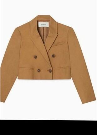 Stradivarius Camel crop ceket