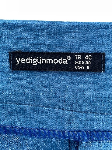 40 Beden mavi Renk Vintage Love Mini Şort %70 İndirimli.