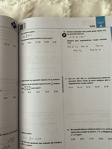 Ayt matematik Eyüp B