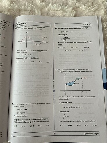  Ayt matematik