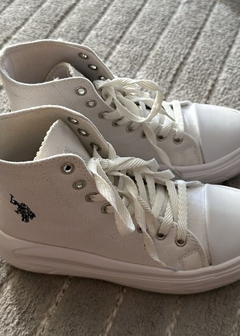 U.S POLO Beyaz Kadın Spor Ayakkabı - Görsel 4