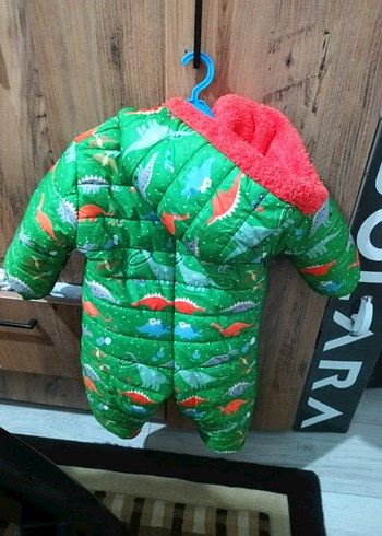 Renkli Dinozor Baskılı Bebek Tulum - Görsel 2