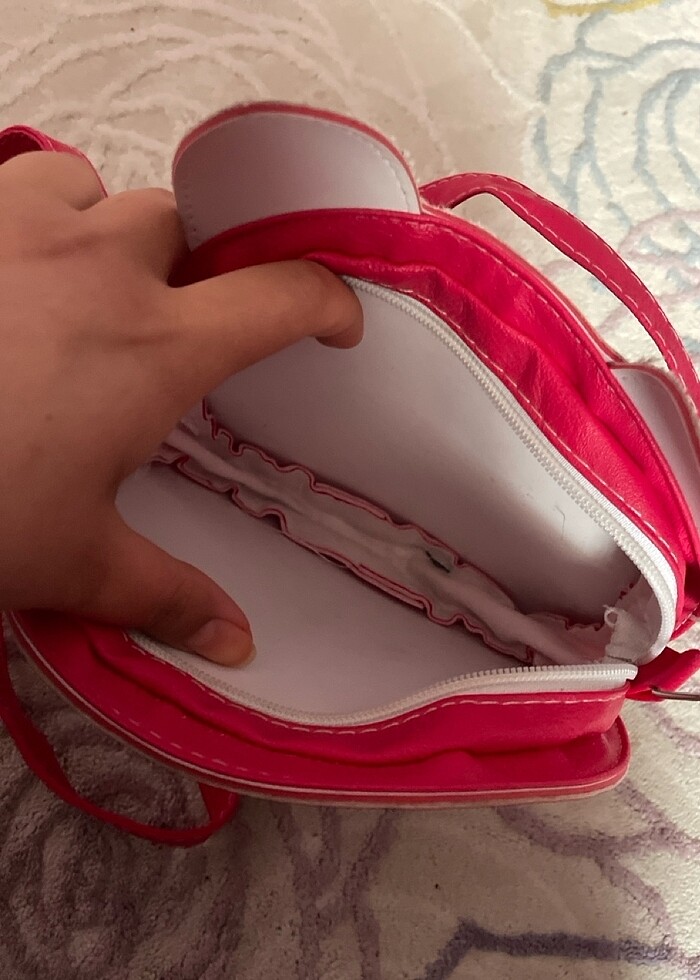 Kedili çocuk çantası - Görsel 3