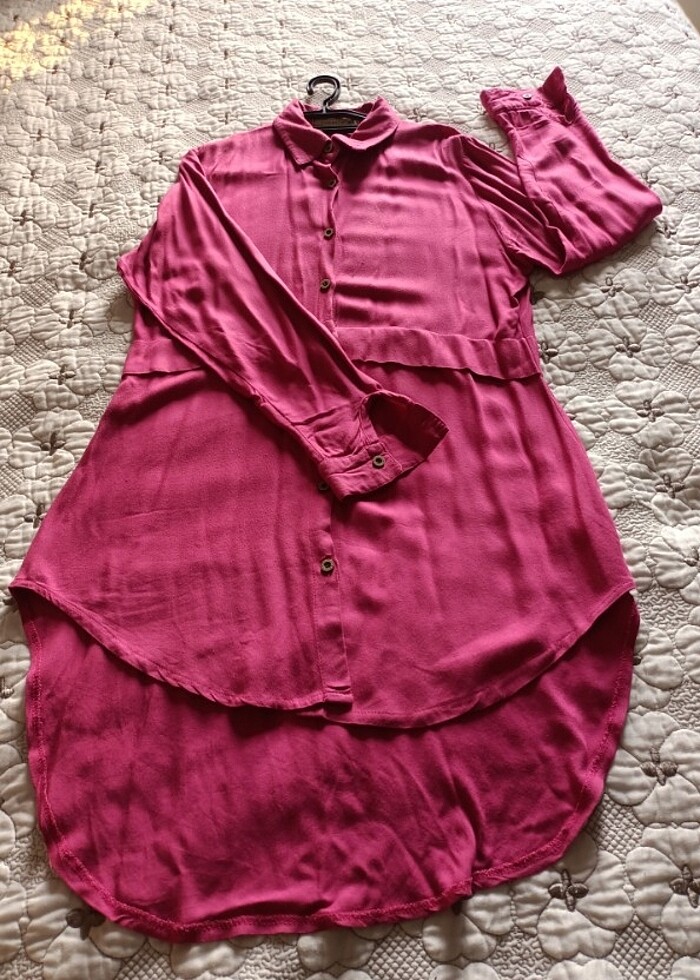 Fuşya S beden gomlek - Görsel 4