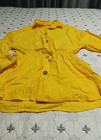 Sarı fitilli kadife gömlek  - Görsel 5