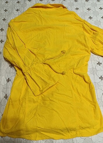 Sarı fitilli kadife gömlek  - Görsel 6