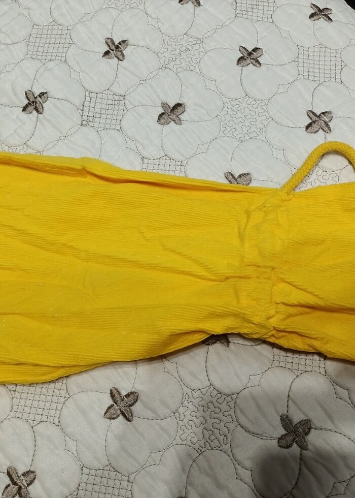 Sarı fitilli kadife gömlek  - Görsel 4