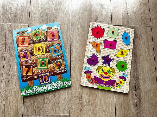 Ahşap Eğitici puzzle setleri