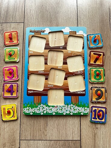 Beden Renk Ahşap Eğitici puzzle setleri