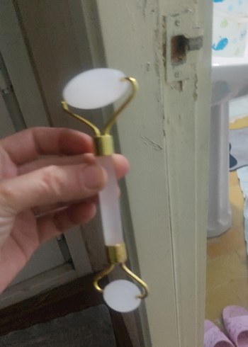 Çift Uçlu Doğal Taş Yüz Masaj Aleti - Görsel 3