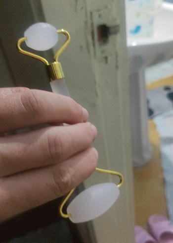 Çift Uçlu Doğal Taş Yüz Masaj Aleti - Görsel 2