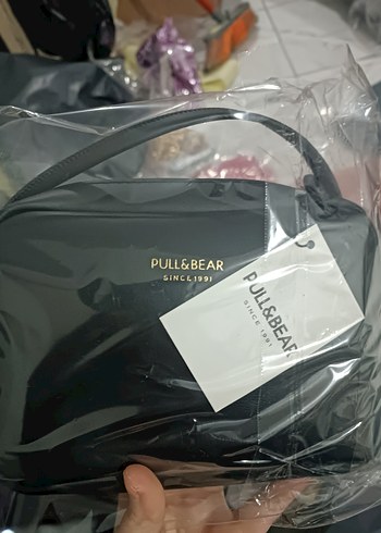 Kadın Siyah Deri Omuz Çantası Pull&Bear - Görsel 2