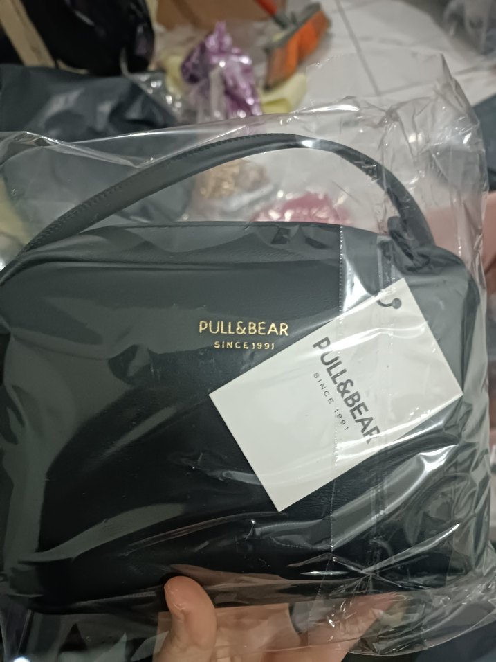 Siyah Deri Kadın Bel Çantası - Görsel 2