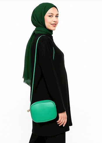 Yeşil Minimalist Kadın Çapraz Çanta