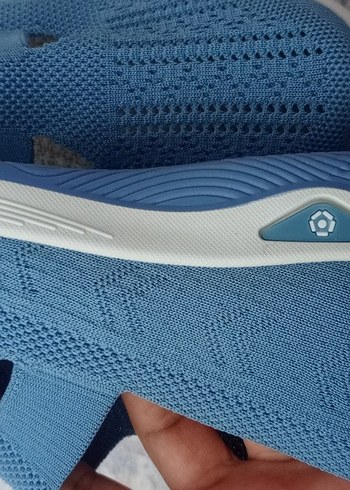 39 Beden Mavi Örgü Kadın Spor Ayakkabı