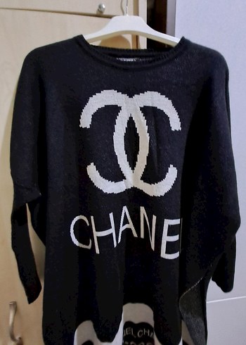 Siyah Örme Kadın Triko Kazak - Görsel 2