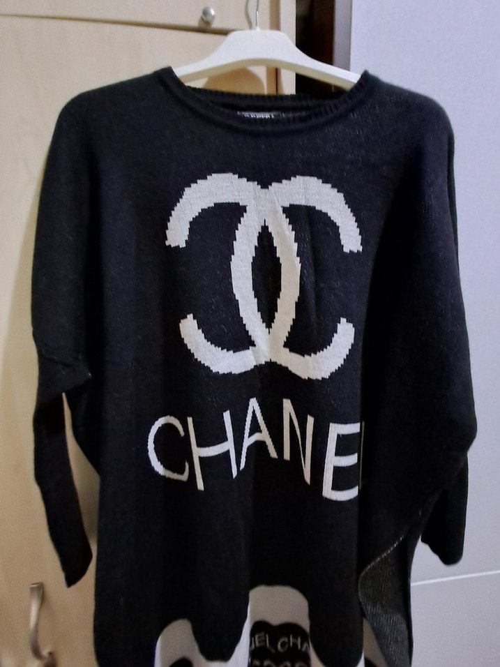 Siyah Örme Kadın Triko Kazak - Görsel 2