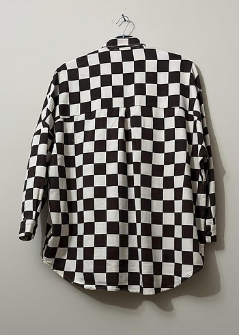 Kadın  Kareli Uzun Kollu Gömlek - Görsel 3