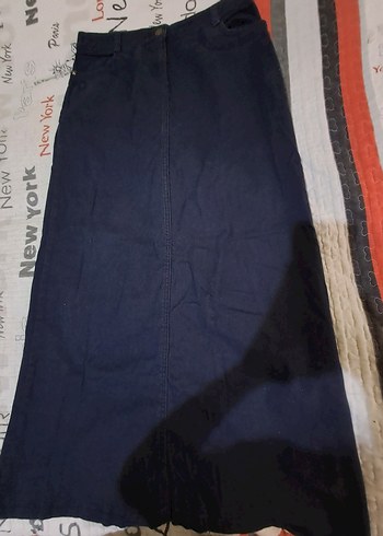 Kadın Lacivert Midi Denim Pantolon - Görsel 2