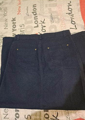 Kadın Lacivert Midi Denim Pantolon - Görsel 3