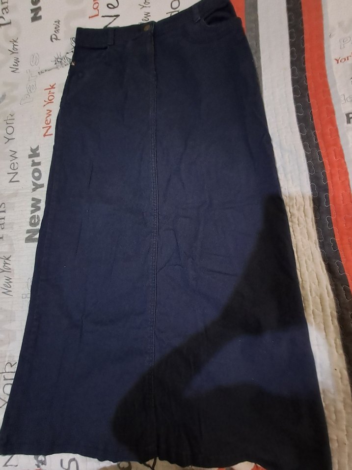 Kadın Lacivert Midi Denim Pantolon - Görsel 2