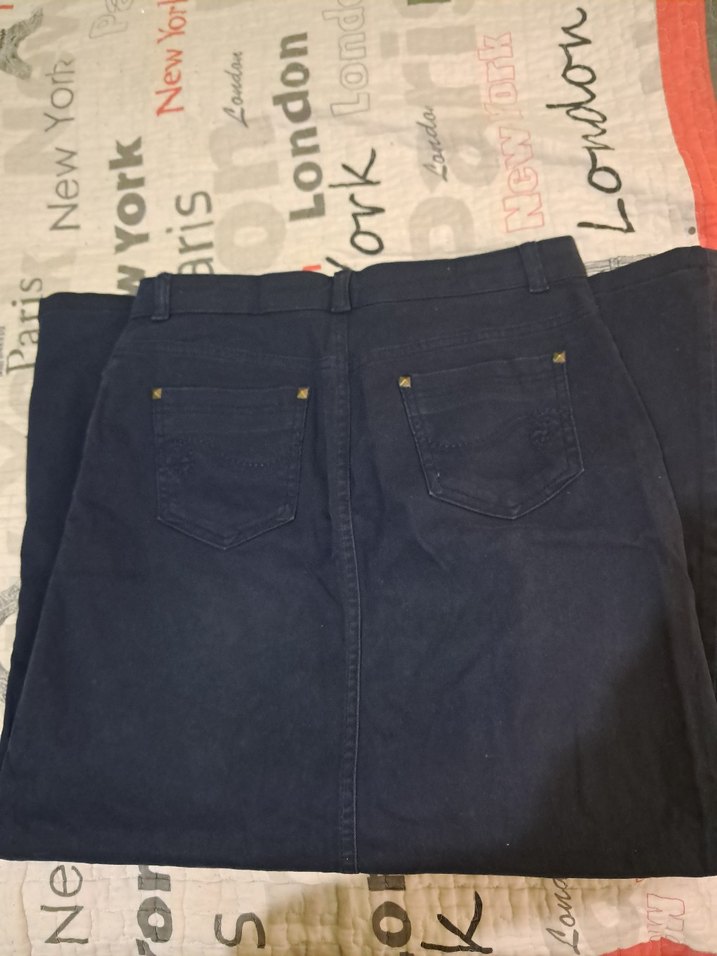 Kadın Lacivert Midi Denim Pantolon - Görsel 3