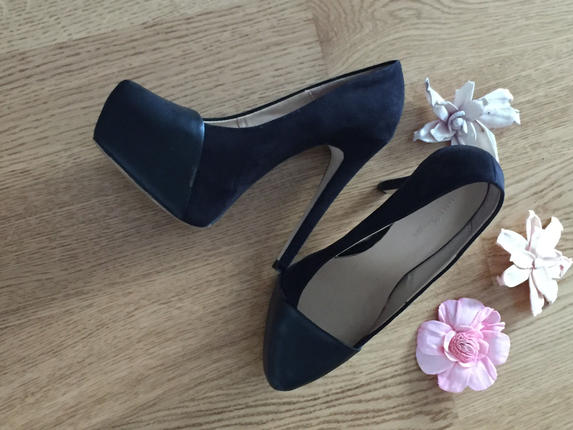 Zara siyah platform ayakkabi