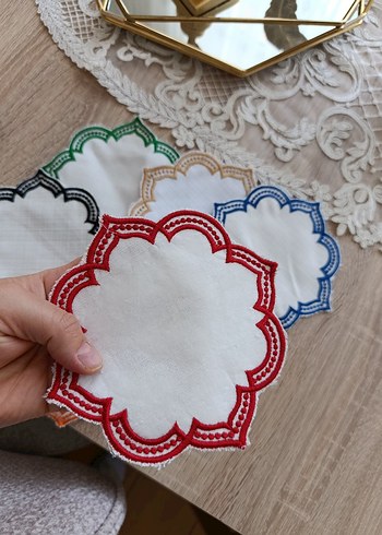 Nakışlı kahve pecetesi - Görsel 2