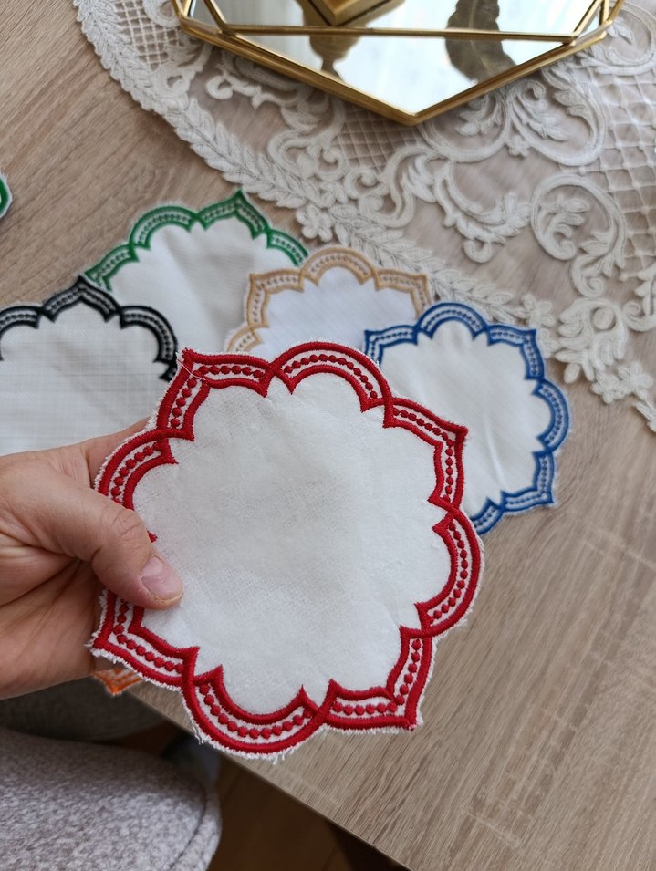 Nakışlı kahve pecetesi - Görsel 2