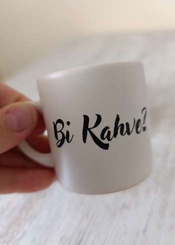 Beyaz Kahve Fincanı ve Nazar Boncuklu Çay Bardağı - Görsel 2