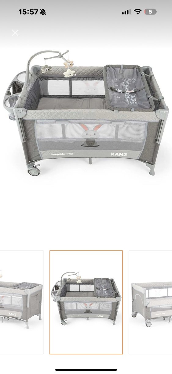 KANZ Gri Oyun Parkı Yatak EN716 - Görsel 4