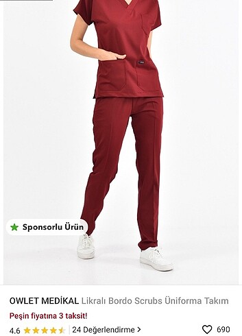 Owlet medical scrubs