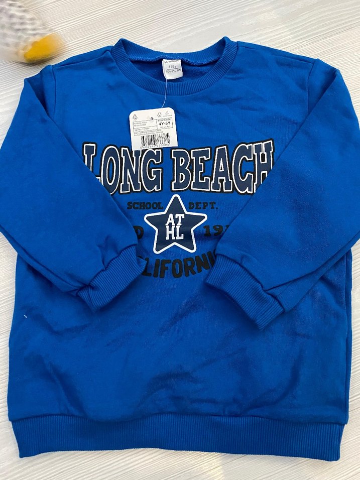 Mavi Erkek Çocuk Baskılı Sweatshirt 2/3 yaş - Görsel 2