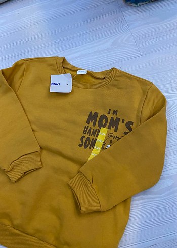 Sarı Erkek Çocuk Sweatshirt 3.4 yaş - Görsel 2