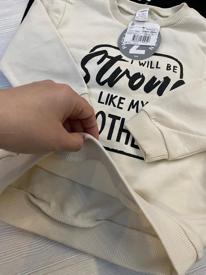 LCW 2 li sweatshirt 2/3 yaş - Görsel 3