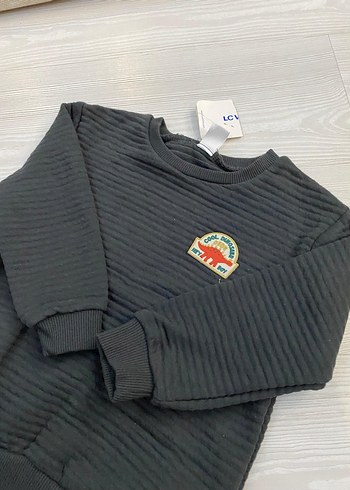 Erkek Çocuk Siyah Triko Sweatshirt 2.3 yaş - Görsel 3